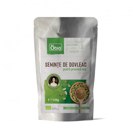 PULBERI SI SEMINTE - Pudra proteica din seminte de dovleac eco 125g OBIO