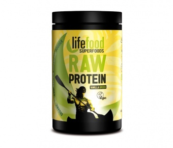 PULBERI SI SEMINTE - Pudra proteica Green Vanilla Superfood raw eco 450g Lifefood