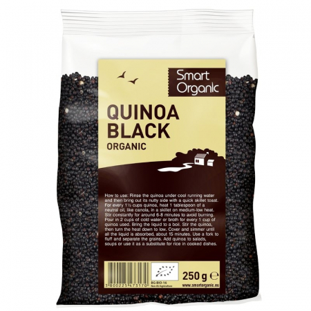 PULBERI SI SEMINTE - Quinoa neagra eco 250g Smart Organic