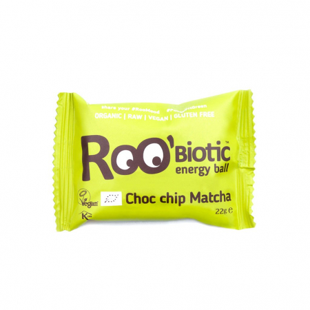 BATOANE, NUCI SI FRUCTE USCATE - ROOBIOTIC cu ciocolata si matcha eco 22g