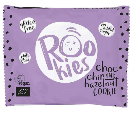 DULCIURI GUSTARI CREME - Rookies - Cookie cu ciocolata si alune BIO 40G