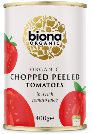 ALIMENTE - Rosii decojite si maruntite bio 400g Biona