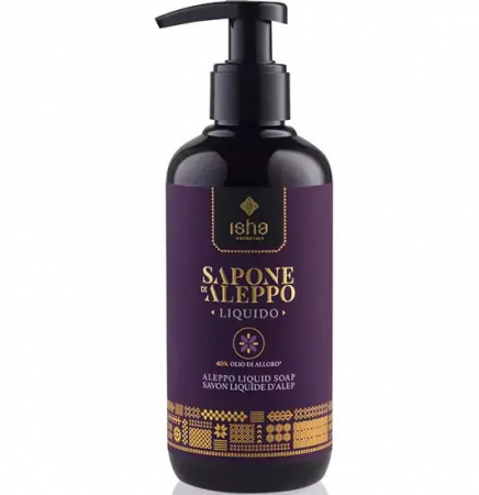 IGIENA PERSONALA - Sapun de alep lichid cu 40% ulei de dafin, 250ml, Isha