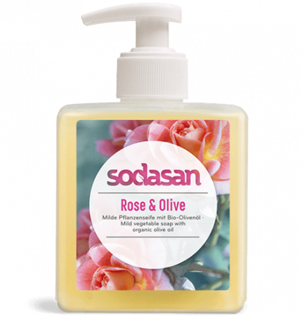 IGIENA PERSONALA - Sapun lichid gel de dus bio trandafir masline 300ml SODASAN