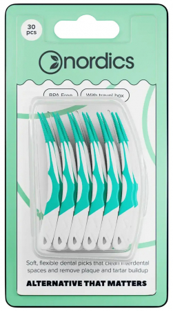 IGIENA PERSONALA - Scobitori din silicon cu travel box, 30 buc., Nordics