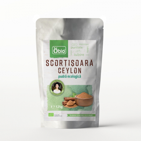 PRODUSE PENTRU GATIT - Scortisoara Ceylon pudra bio, 125g, Obio