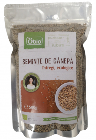 BATOANE, NUCI SI FRUCTE USCATE - Seminte de canepa intregi raw eco 500g