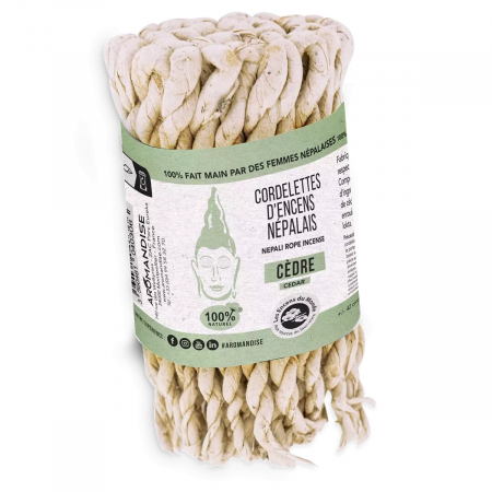 AROMATERAPIE SI RELAXARE - Sfoara parfumata naturala cedru, din Nepal, 42 buc., Aromandise