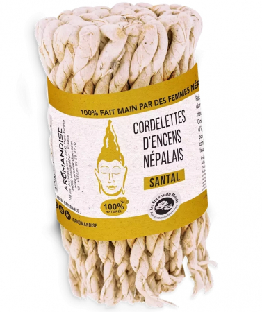 AROMATERAPIE SI RELAXARE - Sfoara parfumata naturala santal, din Nepal, 42 buc., Aromandise