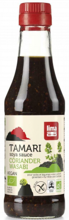 ALIMENTE - Sos de soia Tamari cu coriandru si wasabi bio 250ml, Lima