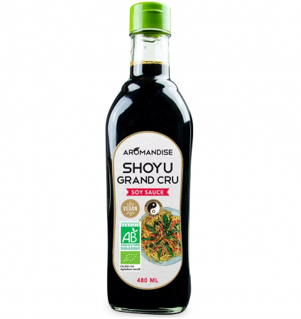 PRODUSE PENTRU GATIT - Sos de soya Shoyu Grand Cru bio 480 ml, Aromandise