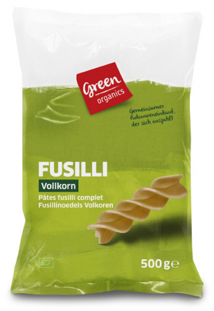 PRODUSE PENTRU GATIT - Spirale din grau dur integral eco 500g (GreenOrganics)