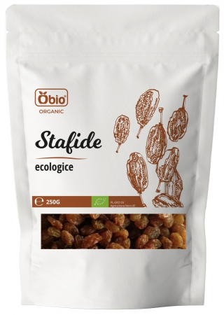 BATOANE, NUCI SI FRUCTE USCATE - Stafide bio 250g Obio