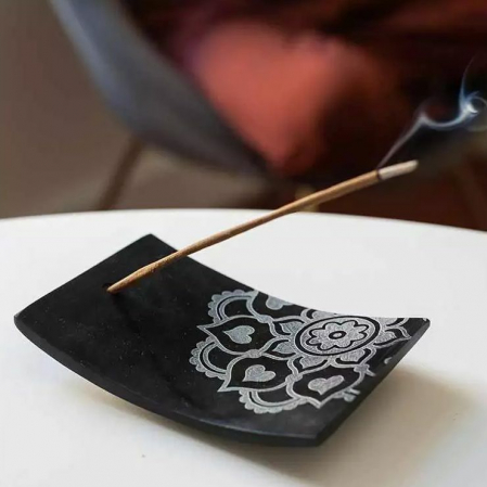 AROMATERAPIE SI RELAXARE - Suport pentru betisoare parfumate, din piatra, Tibet, Aromandise