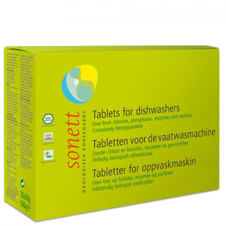 BUCATARIE - TABLETE ECOLOGICE PT. MASINA DE SPALAT VASE 500G Sonett