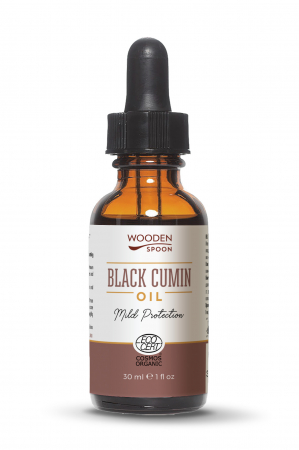 ULEIURI PENTRU PAR - Ulei de Chimen Negru (Negrilica), bio, 30ml, Wooden Spoon