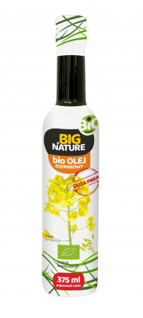 PRODUSE PENTRU GATIT - Ulei de rapita bio 375 ml Big Nature presat la rece