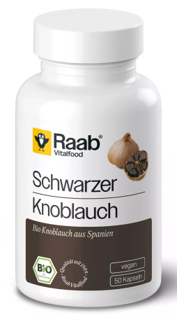 Raab - Usturoi negru bio 500mg 50 capsule 25g Raab