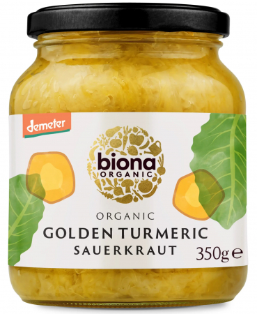 ALIMENTE - Varza murata cu turmeric bio 350g Biona