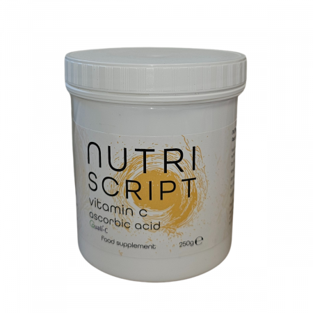SUPLIMENTE - Vitamina C Acid Ascorbic pudra 250gr - Nutriscript