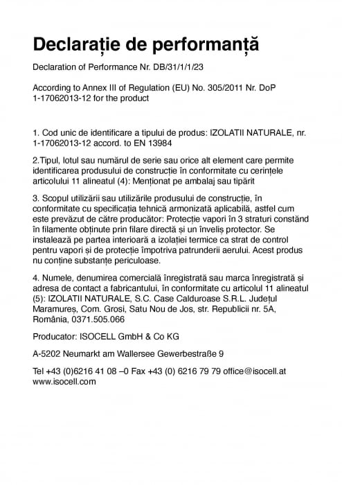 Membrana cu SD Variabil - Izolații Naturale [6]