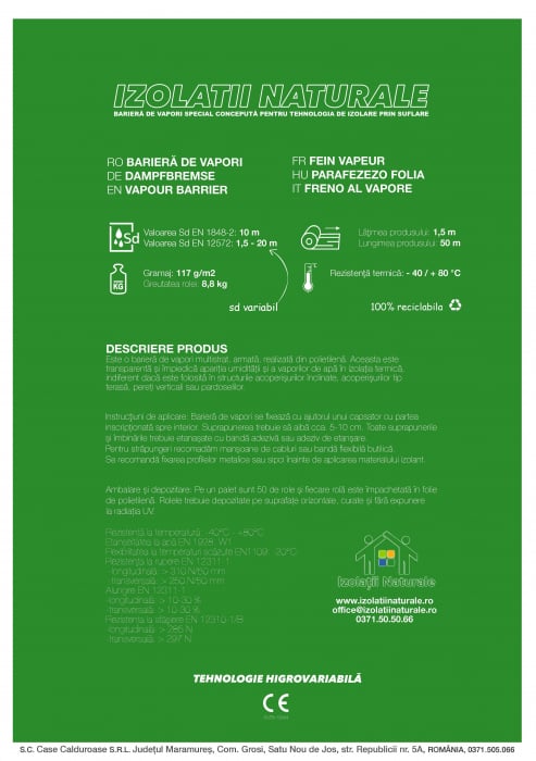 Membrana cu SD Variabil - Izolații Naturale [2]