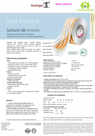 Bandă etanșare Gerband 186 Hermetic [1]