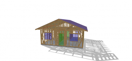 Mini David  kit casa la rosu fara montaj [1]