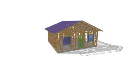 Mini David  kit casa la rosu fara montaj [2]