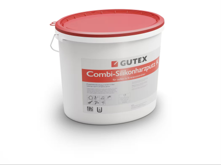 Tencuieli - Tencuială decorativă siliconată ALBA GUTEX Combi-Silikonharzputz, pentru fațade, găleată 25 kg, granulație 1.5 / 2 / 3 mm