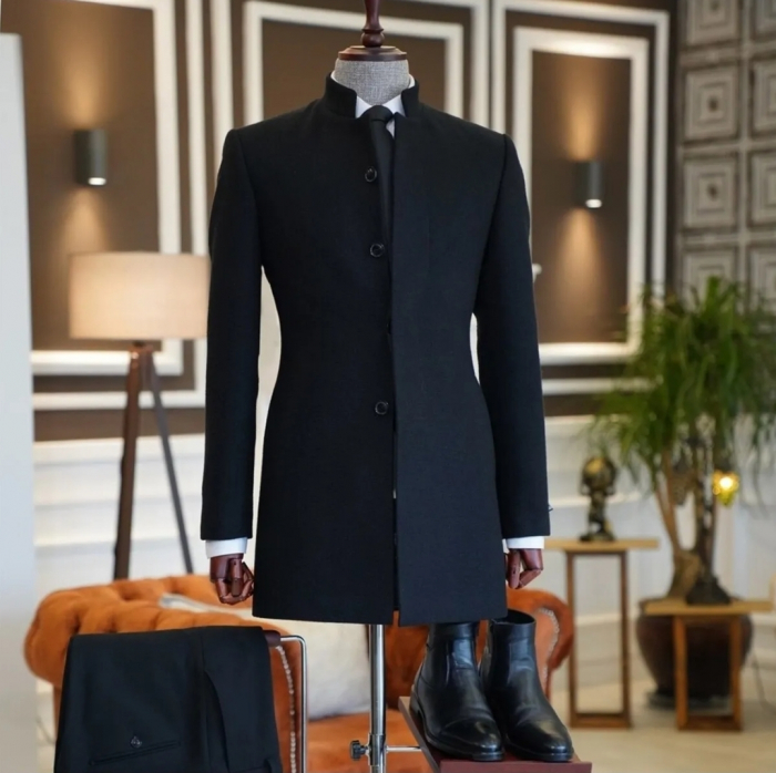 Manechin Barbat  Cu Suport Pantaloni Si Incaltaminte, Picior Lemn Maro [2]