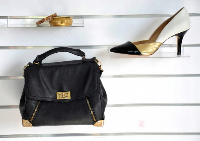 Panou Slatwall 100 x 90 (INTERAX 20 cm), Alb [3]