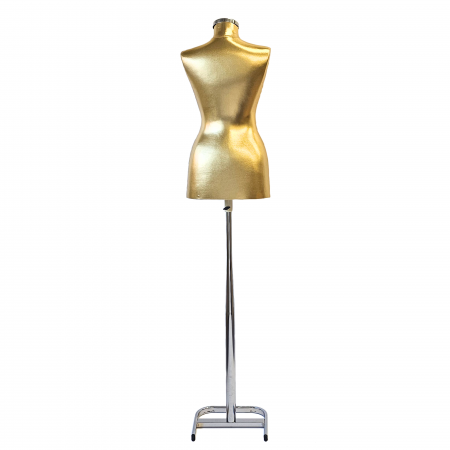 Bust Auriu  Dama Cu Picior Metal Gros [3]