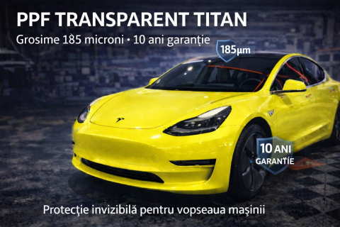 Folie PPF Transparenta - Folie PPF Transparenta Lucioasa Auto – Protectie Vopsea Premium
