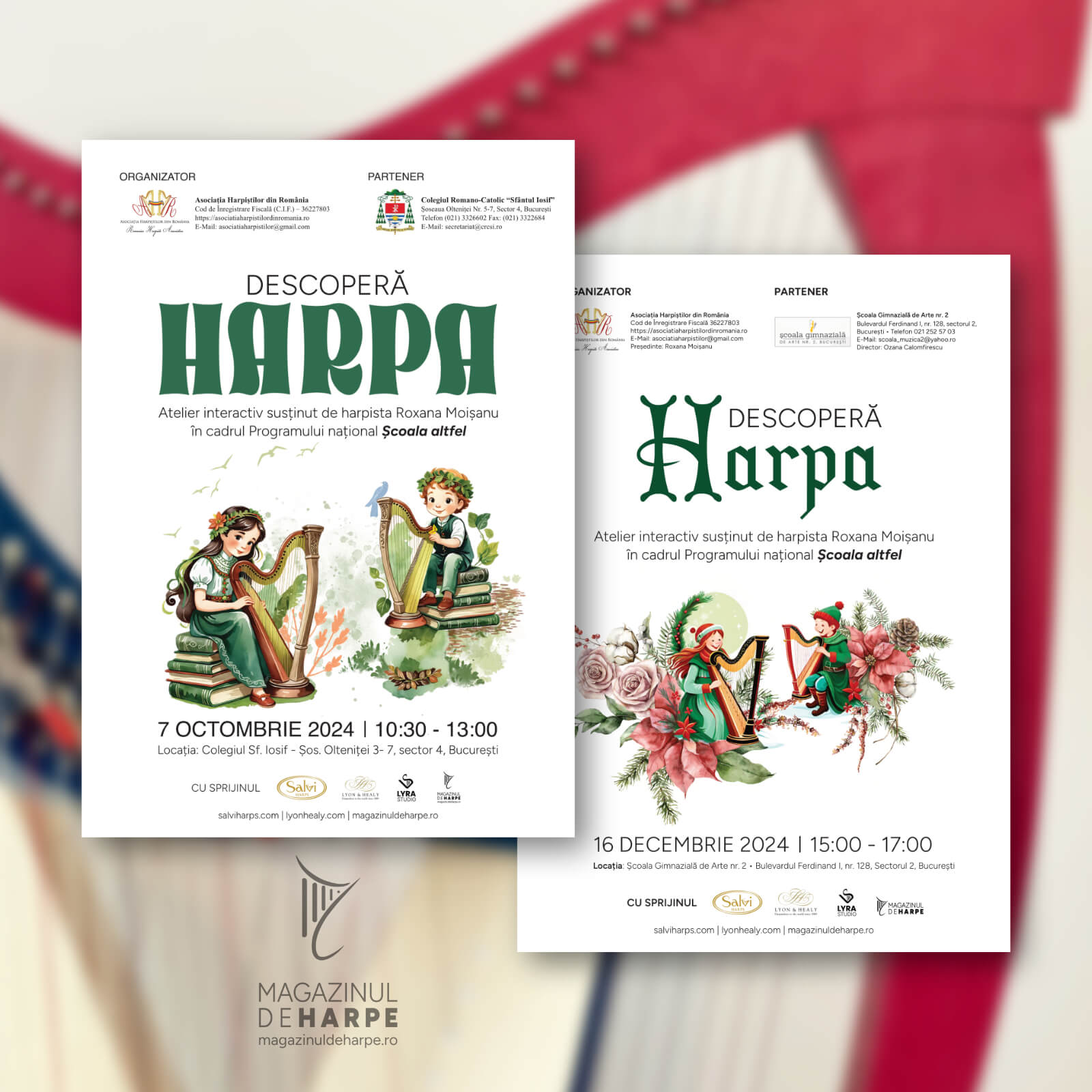 Descoperă Harpa – călătorii muzicale prin ateliere interactive