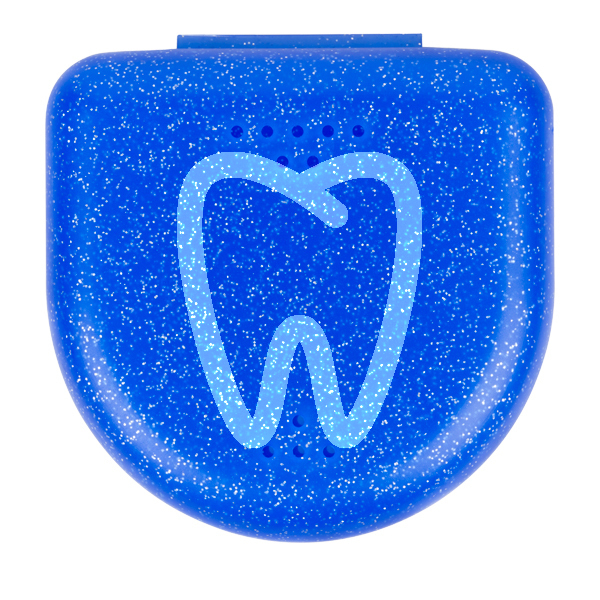Cutii pentru gutieră / retainer (mici), cu sclipici – BestDent, 24 buc. [2]