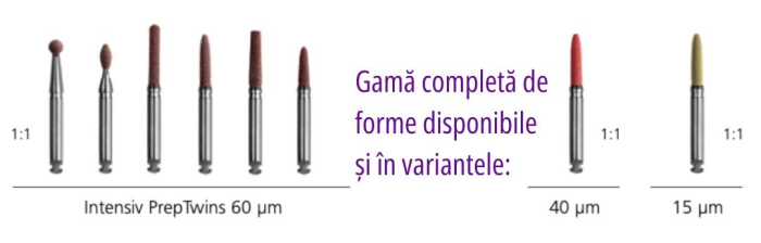 Intensiv PrepTwins, pietre diamantate pentru finisarea tuturor tipurilor de preparații [4]