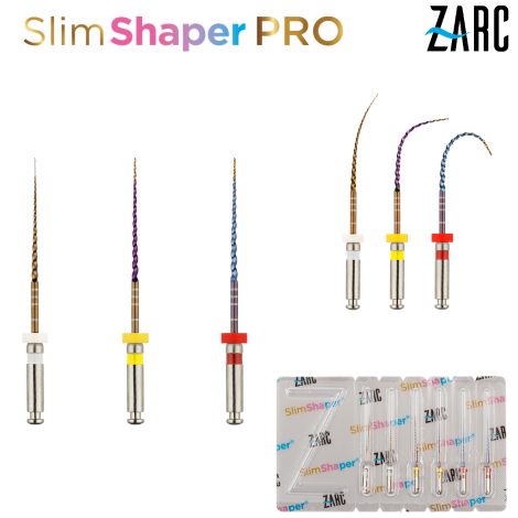 SlimShaper PRO® - sterile files assorted blister (6 units) 21mm | 25mm | 31mm [1]