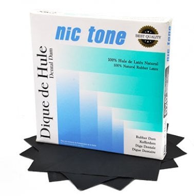 Restaurări adezive - Folii de Digă Nic Tone Black (36 de folii, grosime medium, negre)