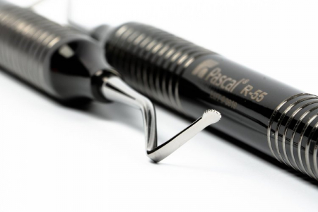 Restaurări adezive - Instrument Pascal pentru poziționarea firului de retracție gingivală - R-55 Retrax® System