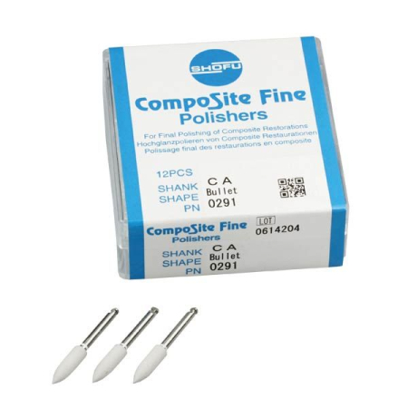 Ortodonție - Shofu CompoSite Fine Polishers CA/ Bullet/ 0291 (set 12 buc.)