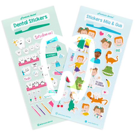 Promoții - Stickere Mia & Gus - Colecție Pediatrie Dentară