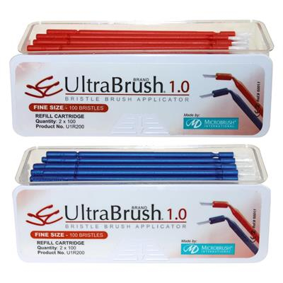 UltraBrush 1.0 - Aplicatoare Fine Albastre și Portocalii de la Microbrush International, SUA [1]
