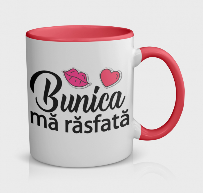 Cana personalizata cu ”Bunica ma rasfata” [1]