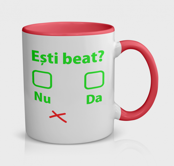 Cana personalizata cu ”Chestionar - Esti beat DA/NU” [1]