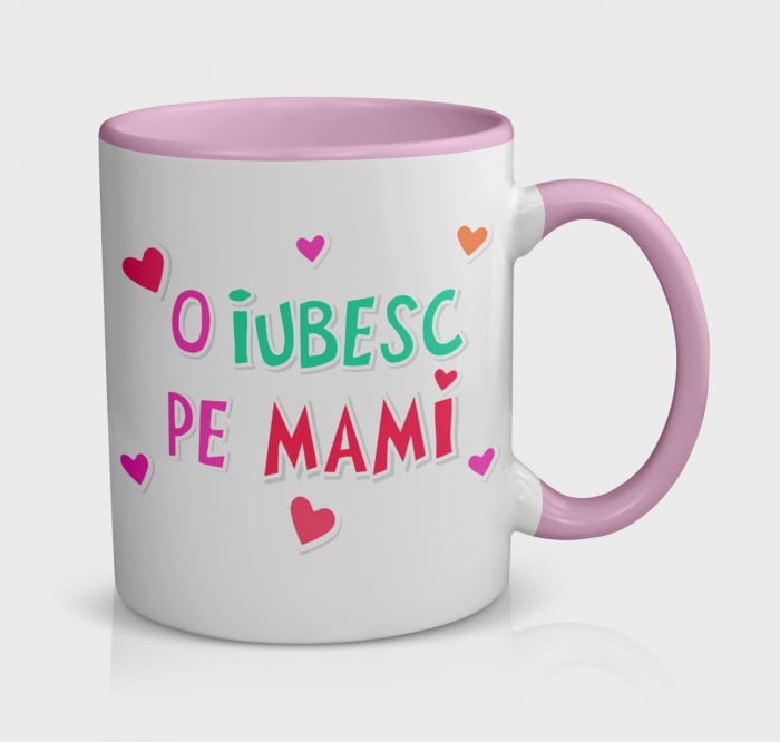Cana personalizata cu ”O iubesc pe mami” [1]