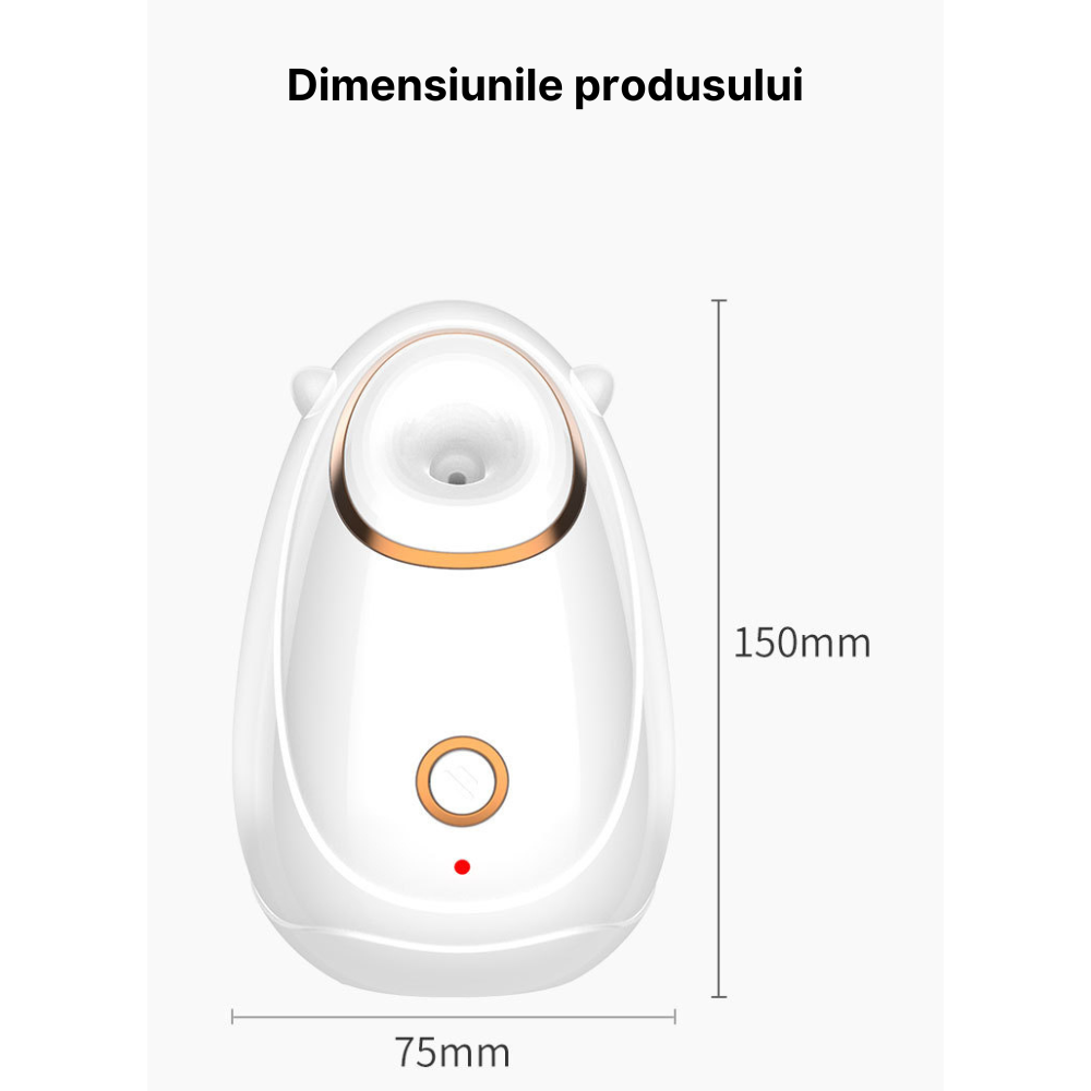 Aparat cu aburi facial MaGeCa®, Nano pulverizare faciala, Hidratare si umidificare, Jet fierbinte de abur, Pulverizator termic, Incalzire rapida [5]