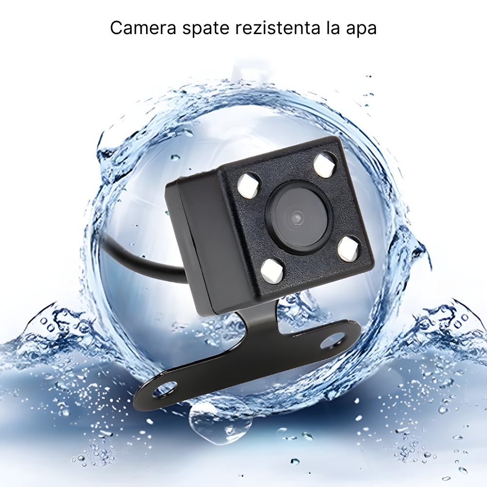 Camera auto de bord tripla MaGeCa®, Full HD 1080P, 3 camere, fata+interior+marsarier, Senzor de coliziune G-senzor, Filmare continua, Vedere nocturna, Display 4 inch, Unghi inregistrare 170°, Negru [4]