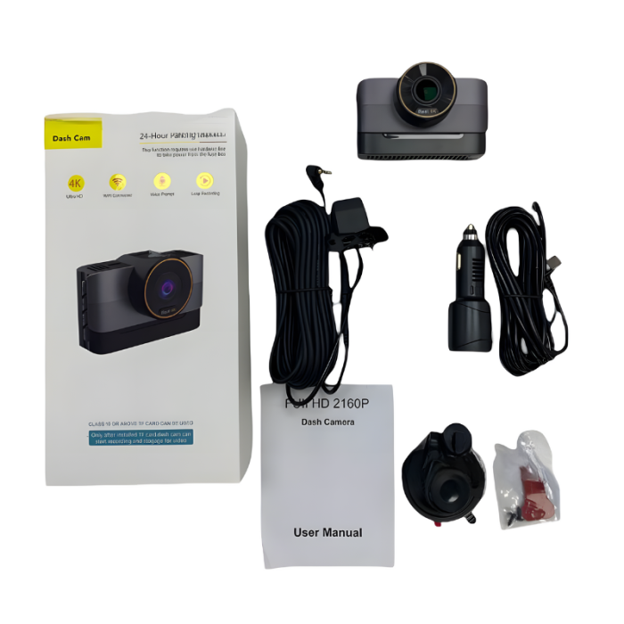 Camera auto dubla MaGeCa, 4K fata + 1080P spate, WiFi, Control aplicatie, Senzor de coliziune G-Sensor, Unghi larg 170° + 140°, Vedere nocturna, Mod parcare, Inregistrare in bucla, Tehnologie WDR [7]