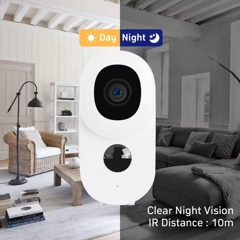 Camera de supraveghere cu panou solar MaGeCa®, Wi-Fi 2.4 Ghz, Baterie reincarcabila 10000 mAh, Detectarea miscarii, Vedere zi si noapte, Comunicare bidirectionala, Vedere de la distanta, Alerte Push, [4]